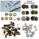 17mm Mixed Jeans Buttons (Pack of 50)